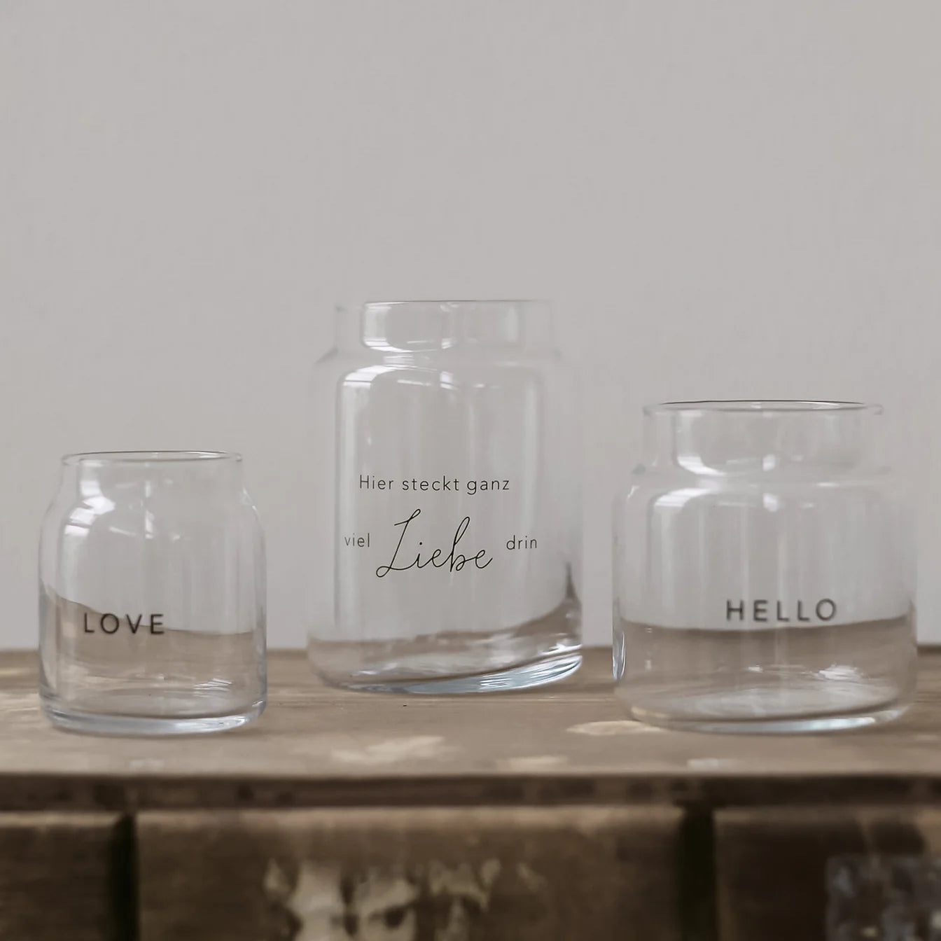 Vase en verre Hello - Euleunschnnit