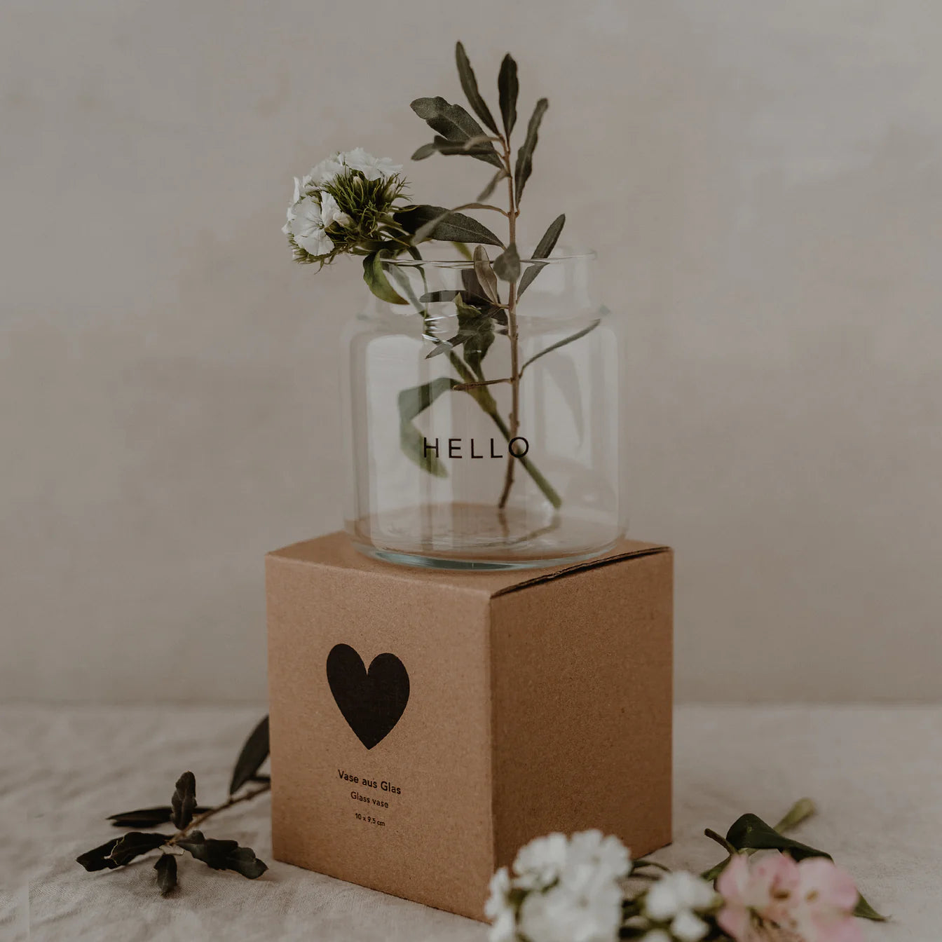 Vase en verre Hello - Euleunschnnit