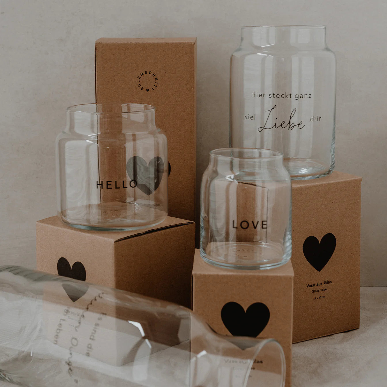 Vase en verre Hello - Euleunschnnit