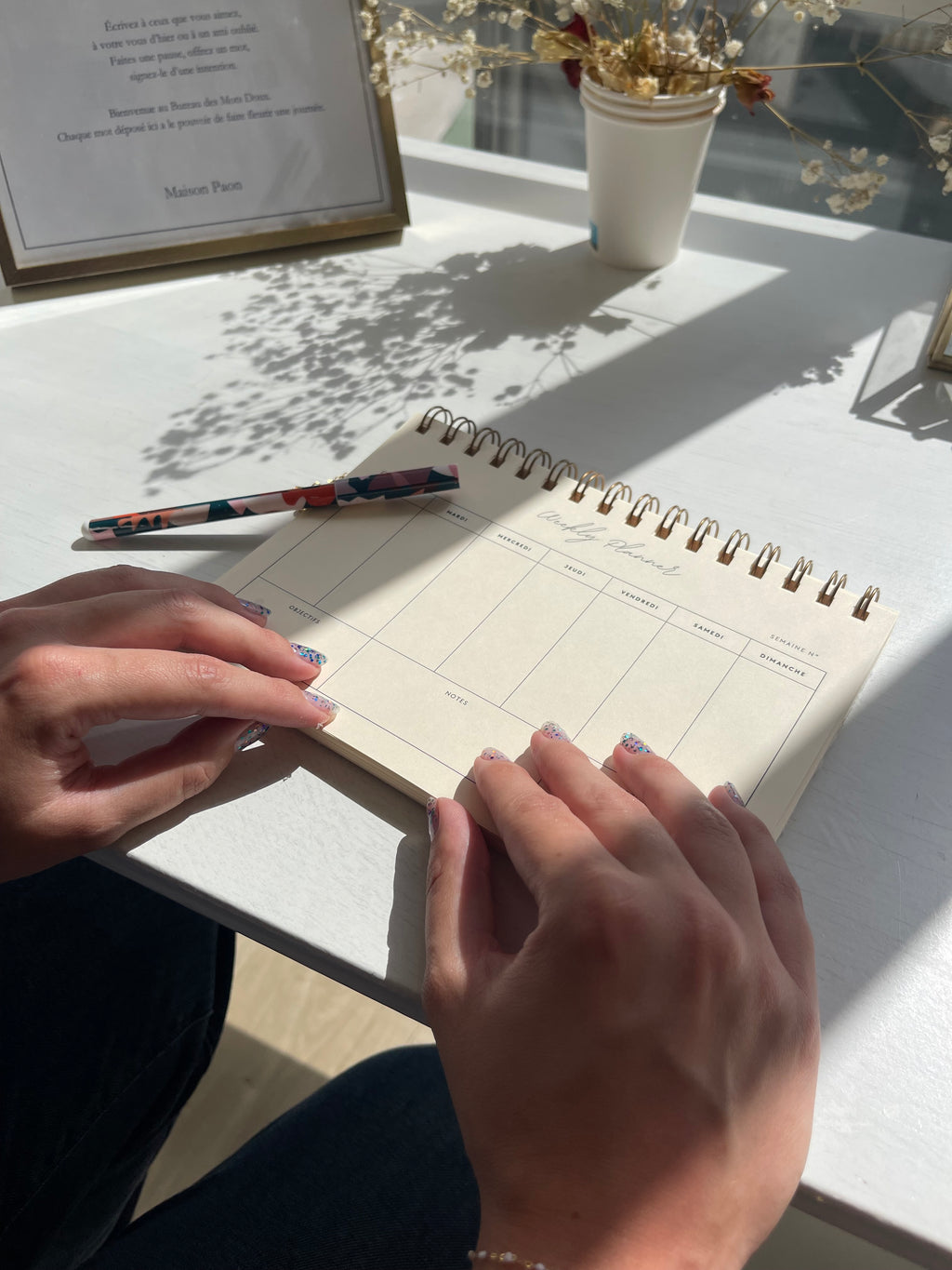 Weelkly Planner à personnaliser