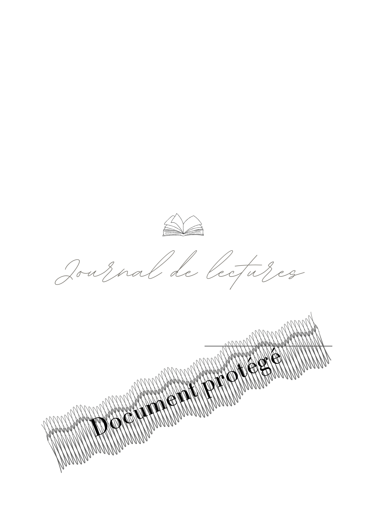 Journal de Lecture à personnaliser