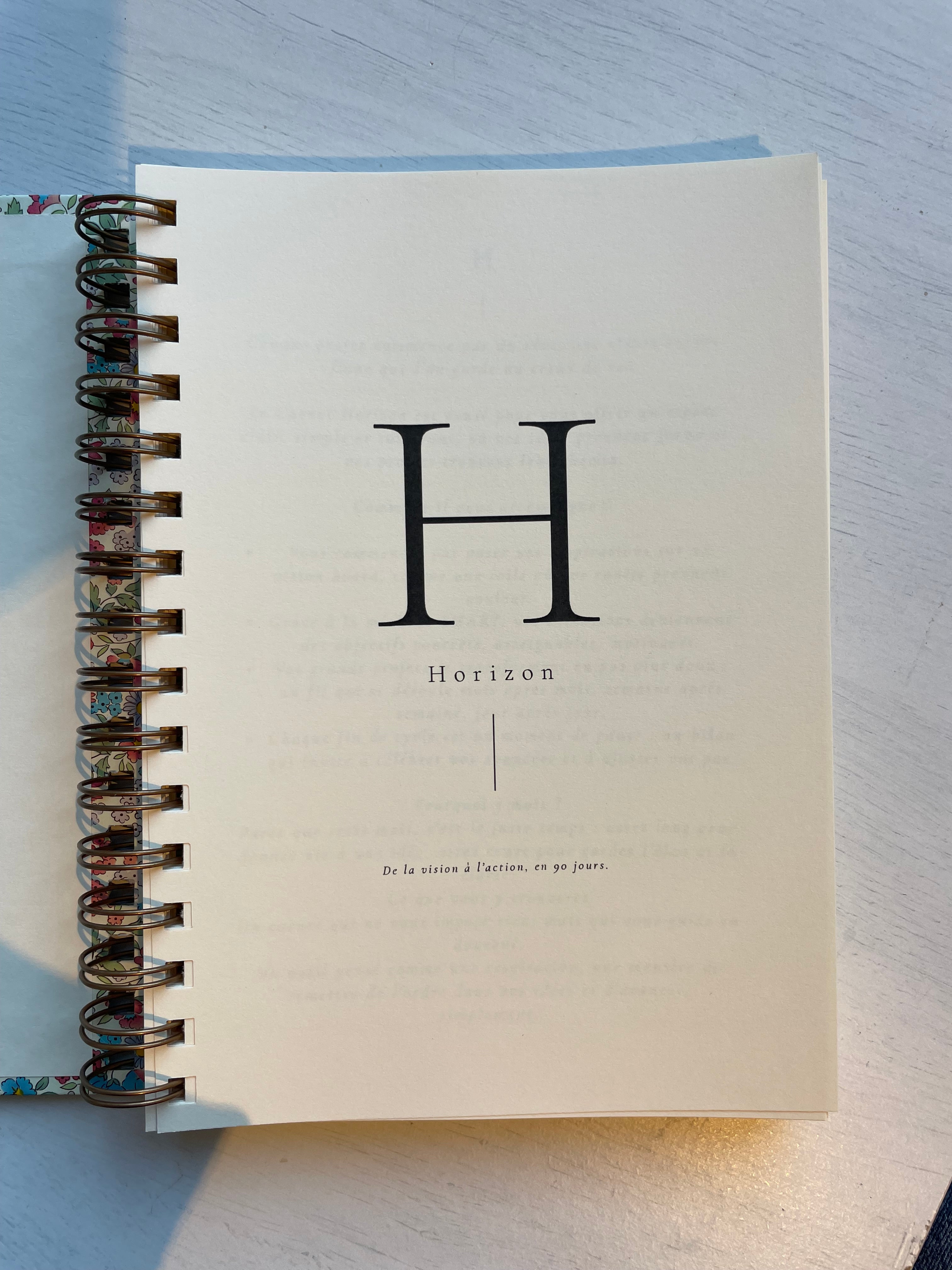 Journal Horizon à personnaliser - Maison Paon