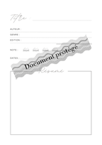 Journal de Lecture à personnaliser