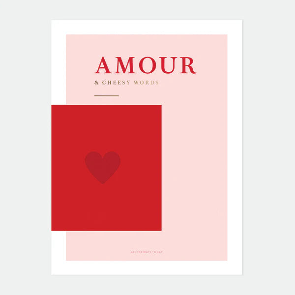 Affiche A5 - Amour - All the ways to say