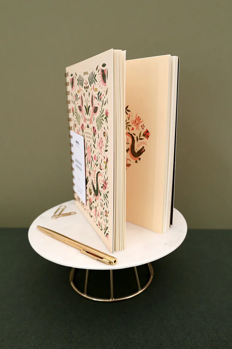 Agenda Mensuel Pink Croco- All the ways to say