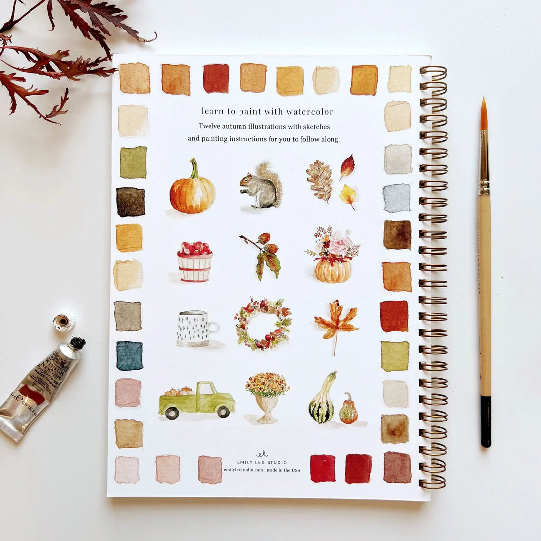 Cahier d’aquarelle - Automne - Emily Lex Studio