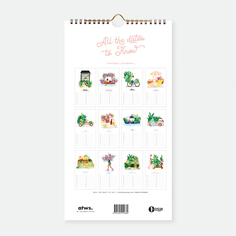 Calendrier des Anniversaires - All The Ways To Say