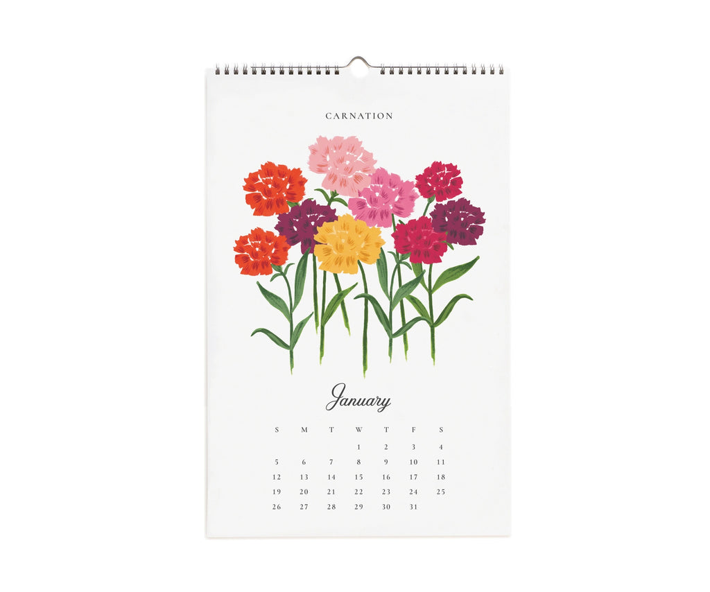 Calendrier 2025 Say It With Flowers Wall Calendar - Rifle Paper co