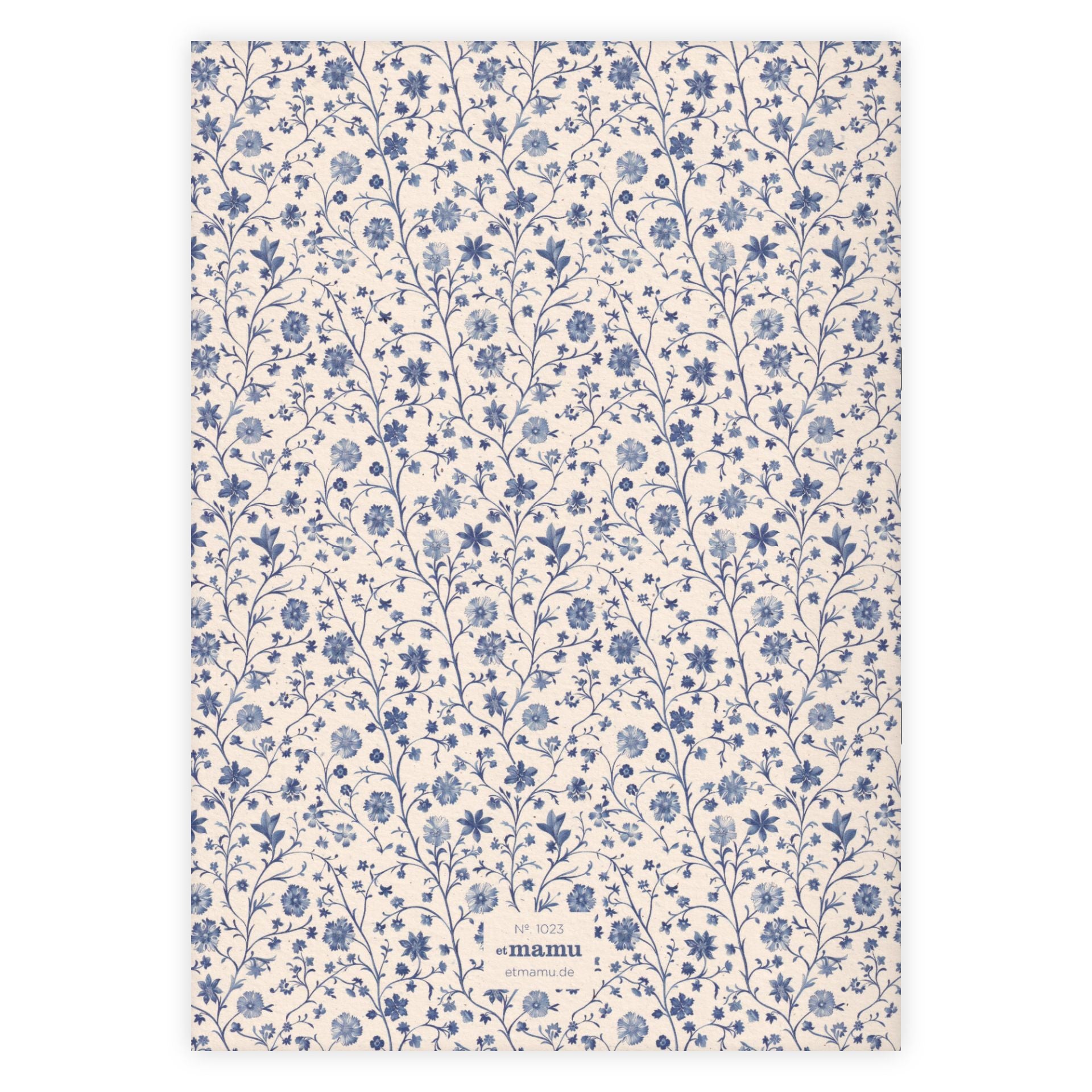 Carnet A4 Ornament Mini Fleur Bleue Bullet - Etmamu