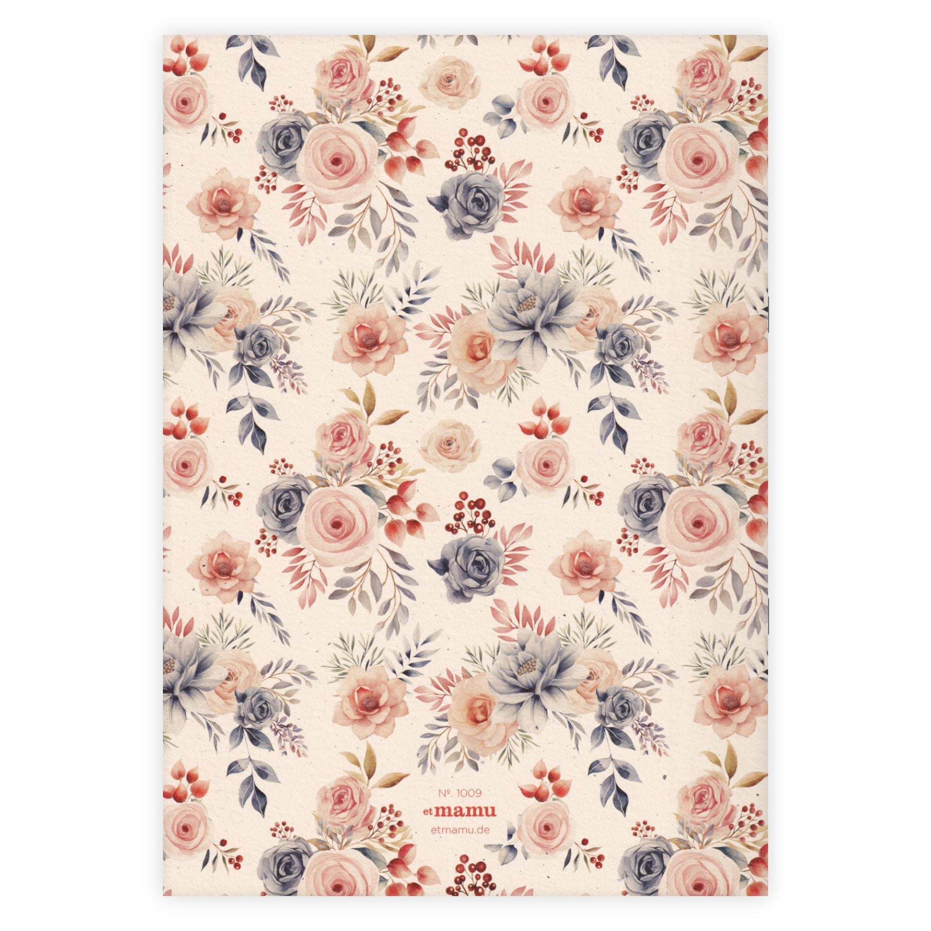 Carnet A4 Watercolor Garden Blanc - Etmamu