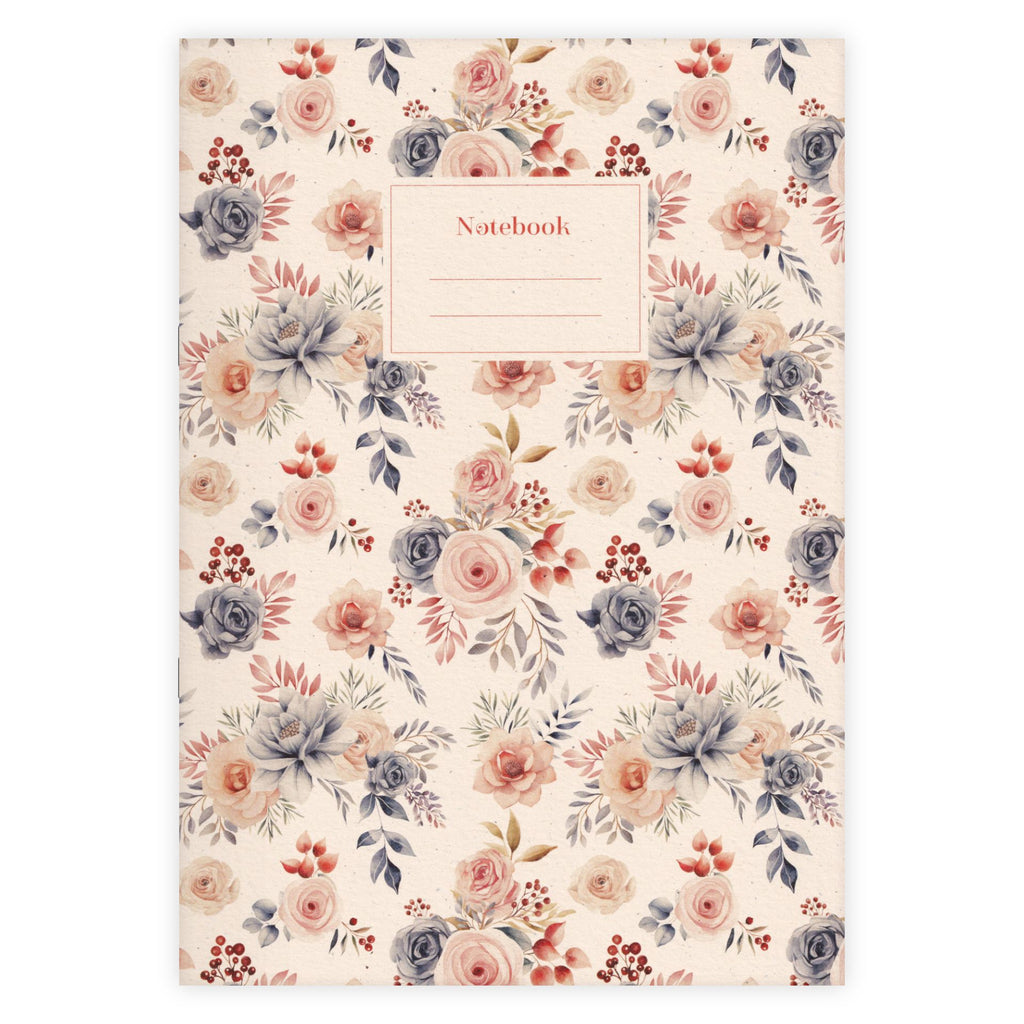 Carnet A4 Watercolor Garden Blanc - Etmamu