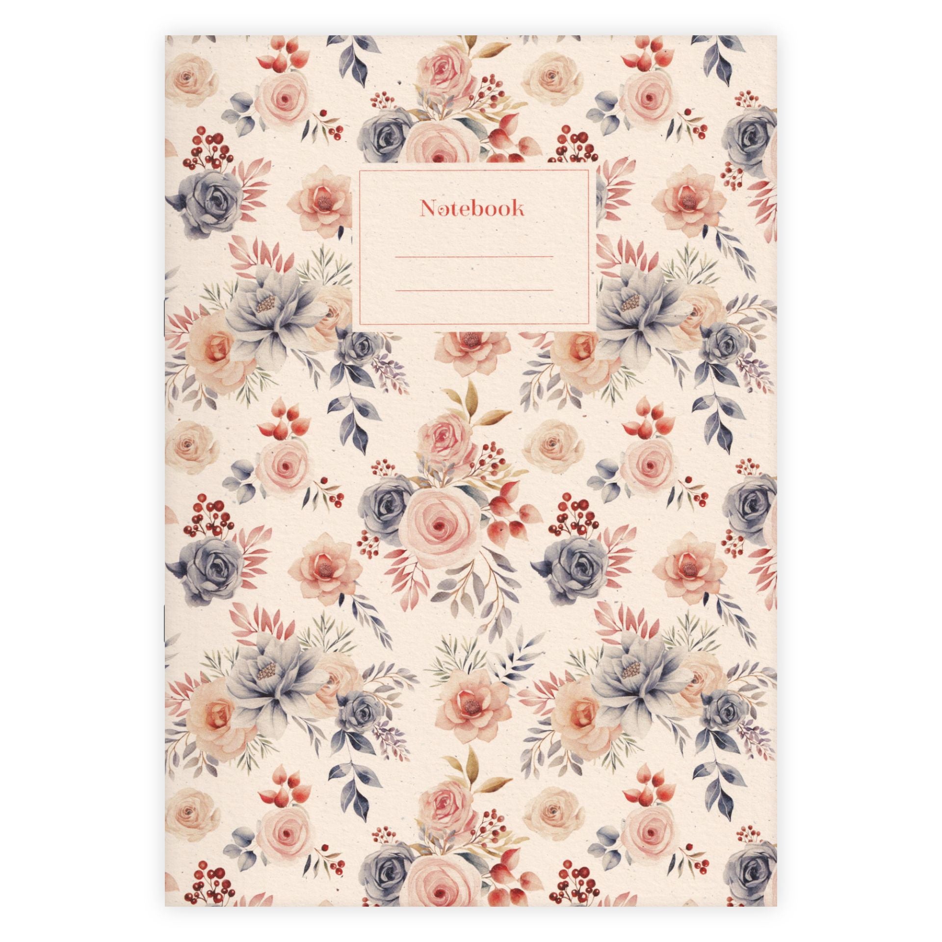 Carnet A4 Watercolor Garden Blanc - Etmamu