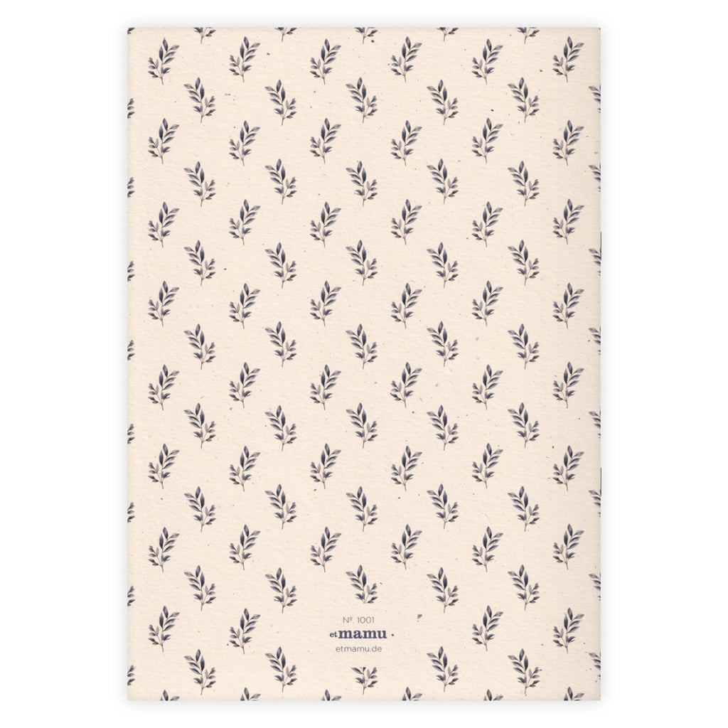 Carnet A4 Watercolor Garden Joli Champ Blanc - Etmamu