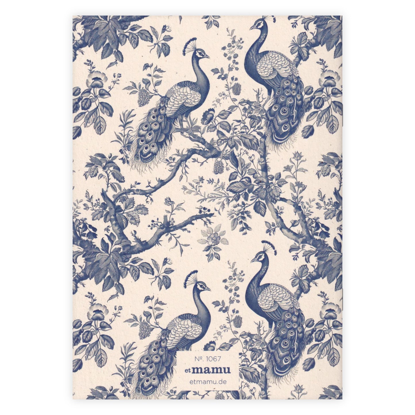 Carnet A5 Paon Bleu - Etmamu