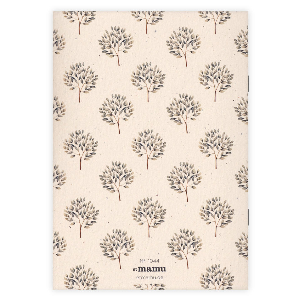 Carnet A5 Watercolor Garden Petit Arbre Blanc - Etmamu