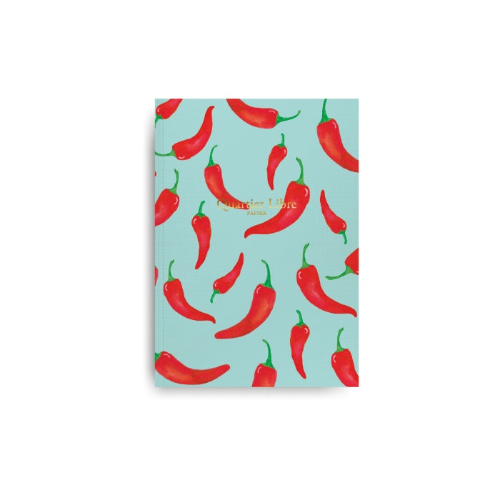 Carnet A6 - Piments - Quartier Libre