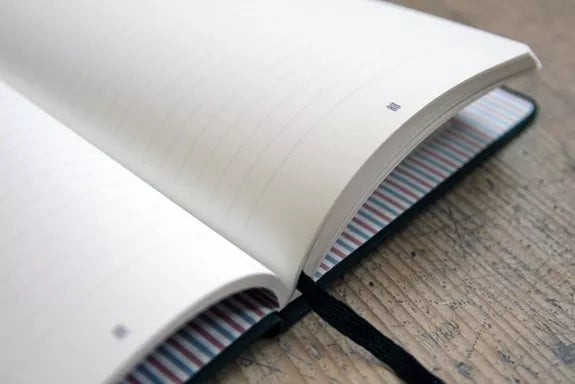 Carnet Notebook A5 Rose Poudré - 128 pages lignées - Le Papier fait de la résistance