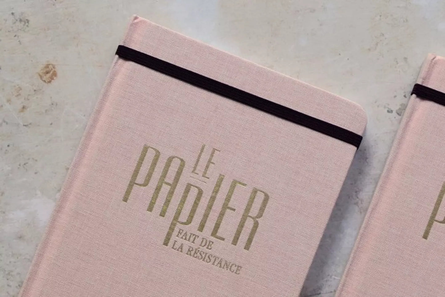 Carnet Notebook A5 Rose Poudré - 128 pages lignées - Le Papier fait de la résistance
