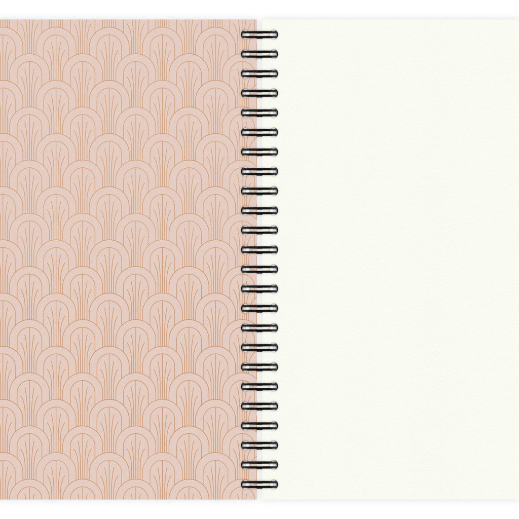 Carnet Spiral A5 Waves Rose Blanc - Etmamu