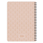 Carnet Spiral A5 Waves Rose Blanc - Etmamu