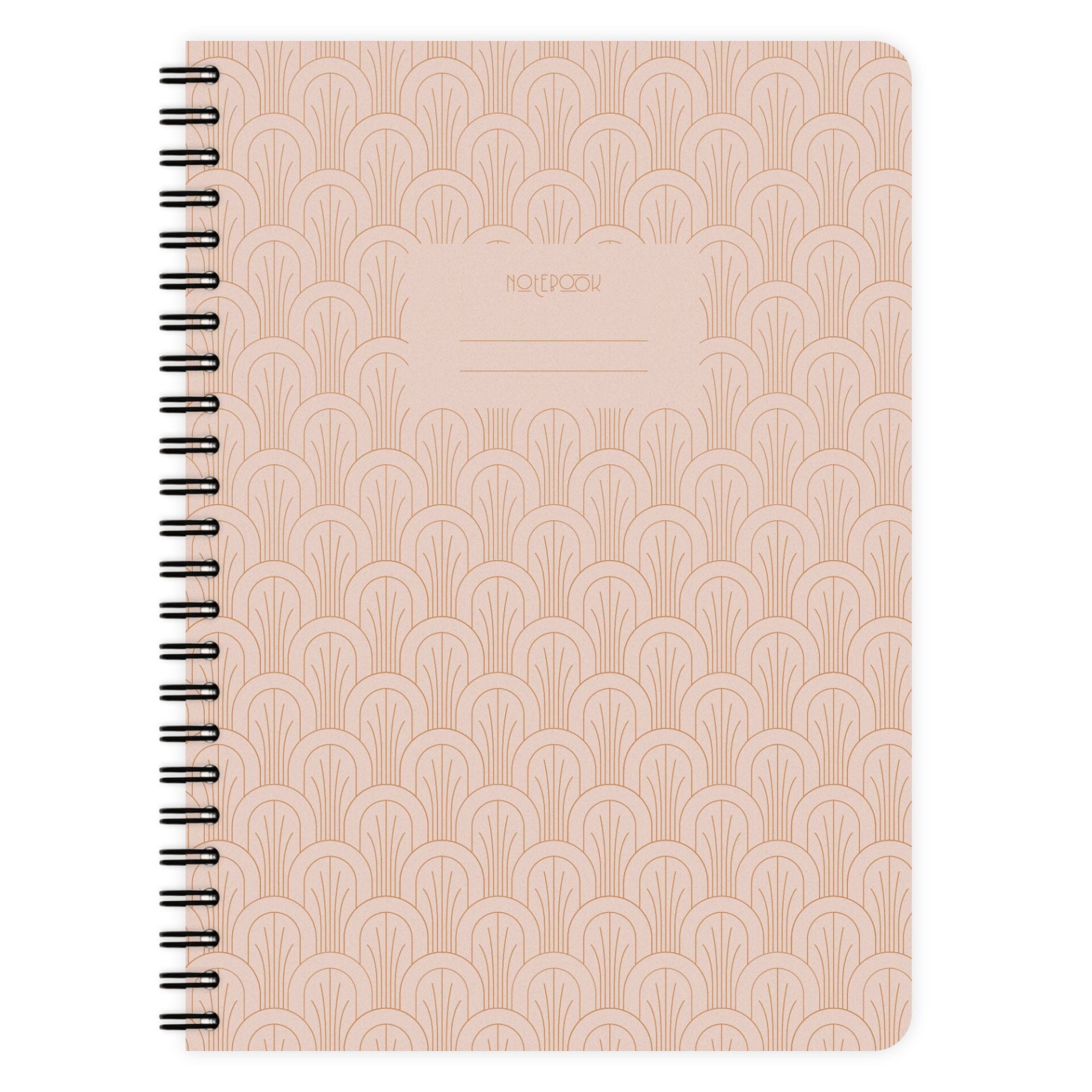 Carnet Spiral A5 Waves Rose Blanc - Etmamu