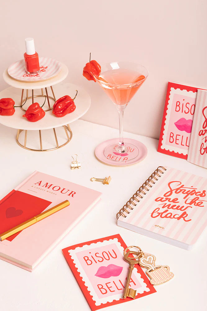 Carnets Duo Bisous Bella Stripes - Pocket - All the ways to say