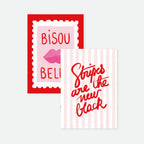 Carnets Duo Bisous Bella Stripes - Pocket - All the ways to say