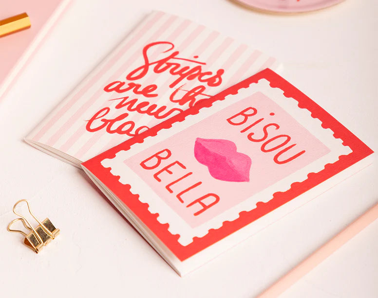 Carnets Duo Bisous Bella Stripes - Pocket - All the ways to say