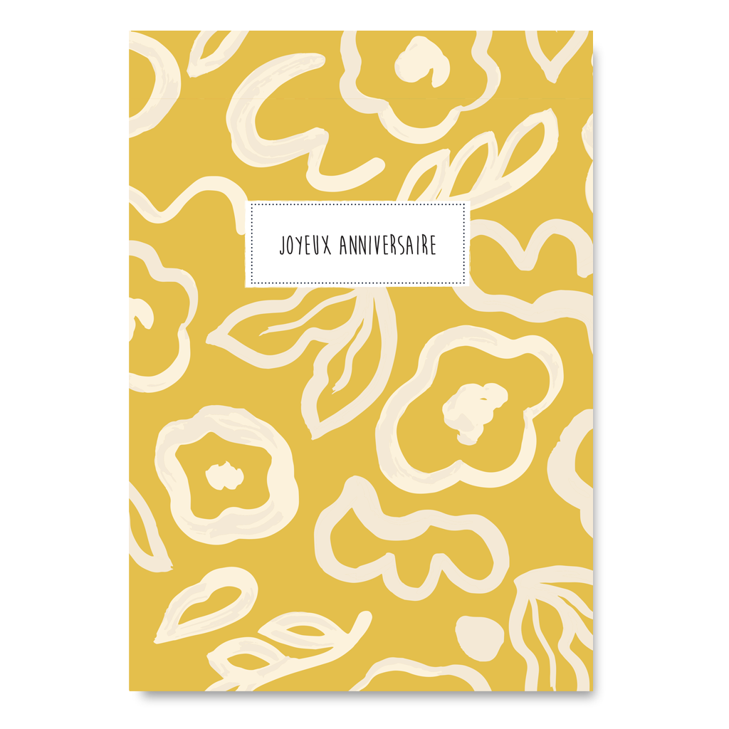 Carte Géante - Anniversaire - Motifs abstraits  - Pascale Editions