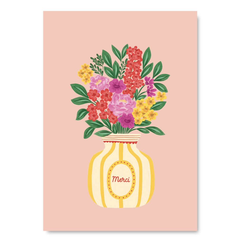 Carte Géante - Merci Fleurs - Pascale Éditions