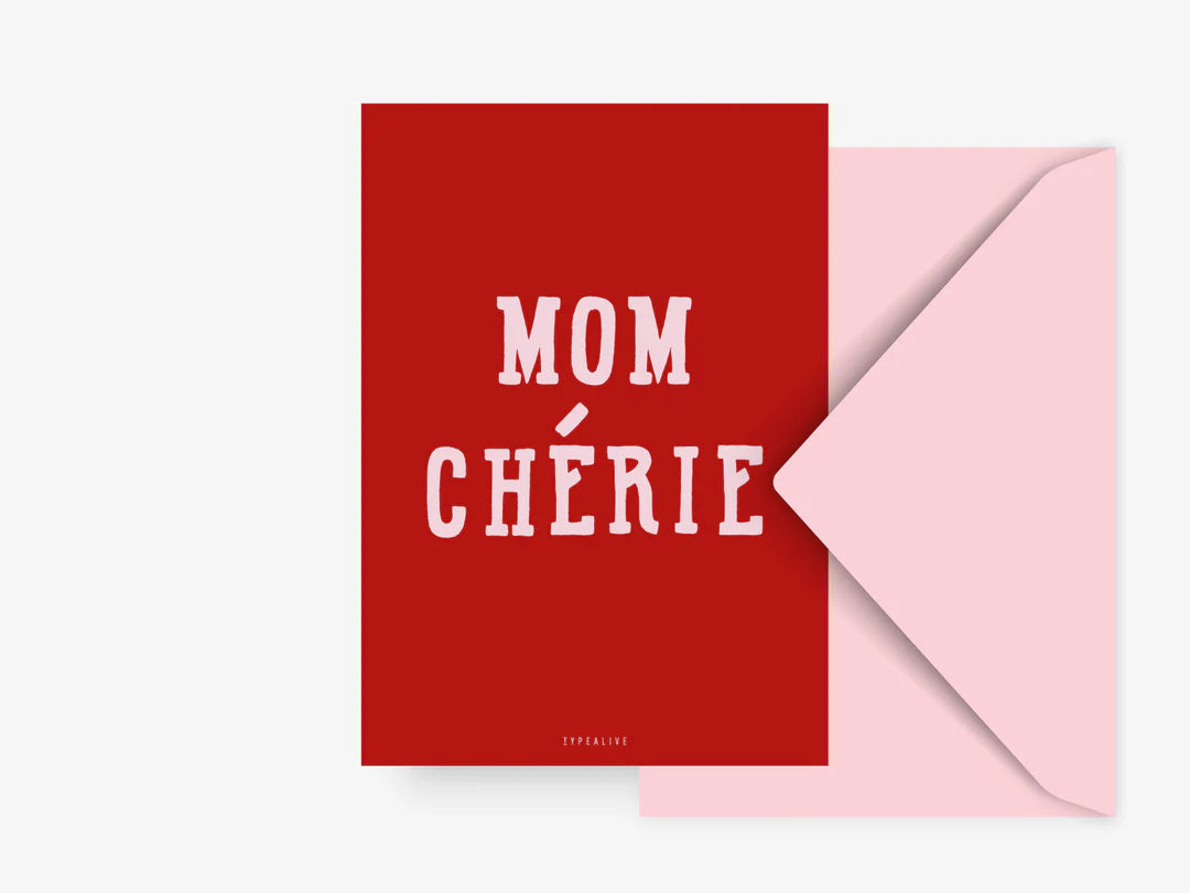 Carte Maman Chérie - Typealive