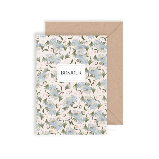 Carte Postale - Bonjour Fleuri - My Lovely Thing