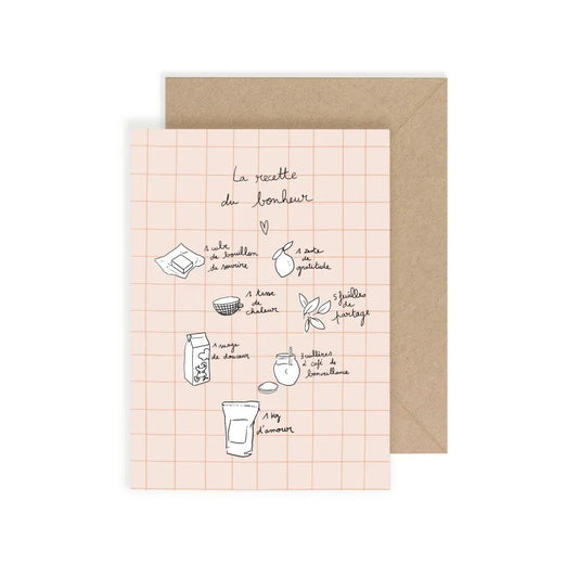 Carte - Recette Bonheur - My Lovely Thing