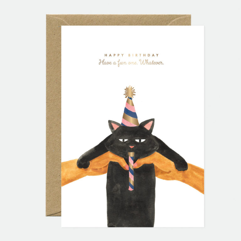 Carte  Whatever Cat Birthday - AWS