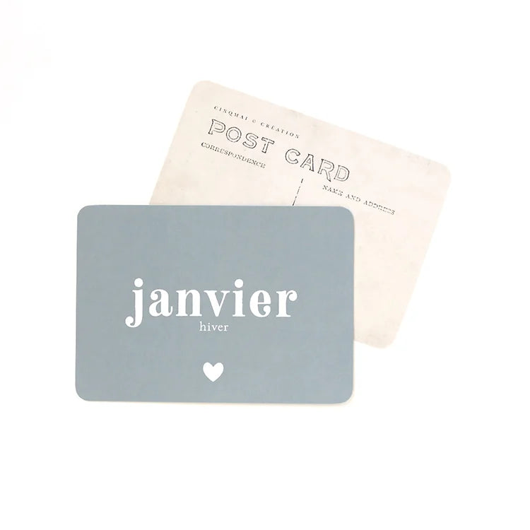 Carte postale Janvier - CinqMai