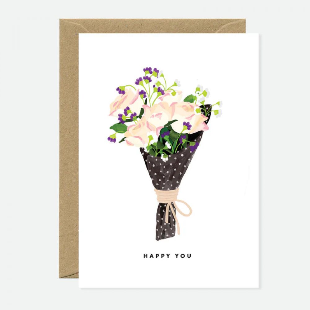 Carte postale Roses Bouquet - Greeting Card - Gold - All the ways to say
