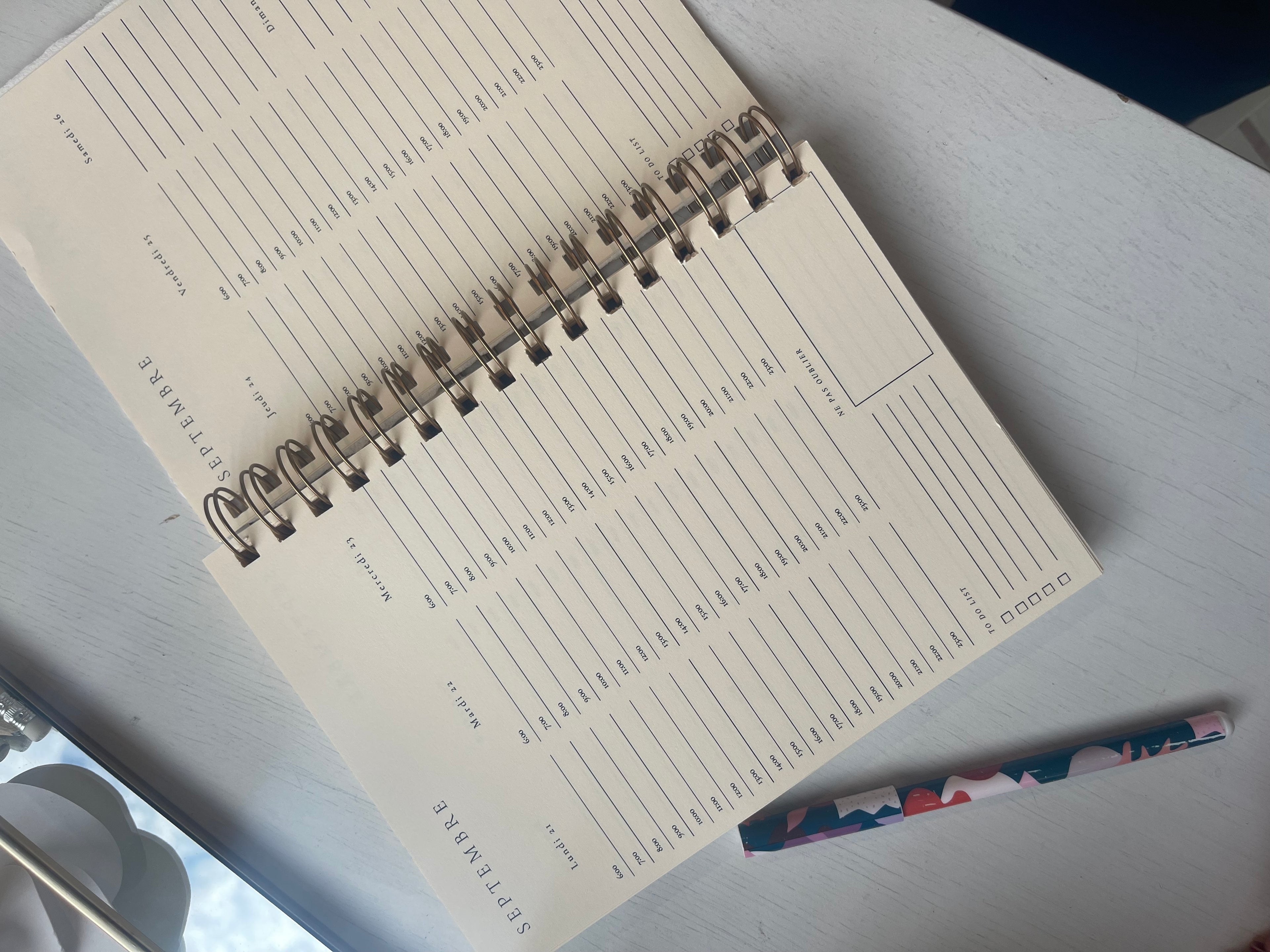 Agenda 17 mois à personnaliser