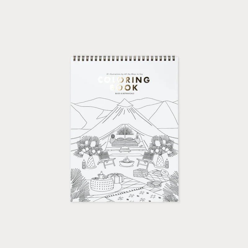 Livre de coloriage Bliss & Botanicals - All The Ways To Say