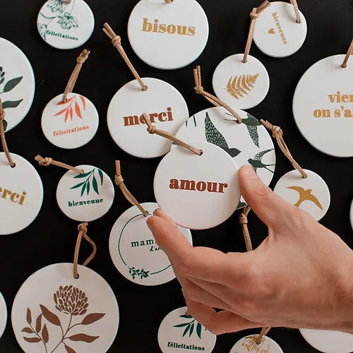 Médaillon céramique Flora Foliage - Poussière des Rues