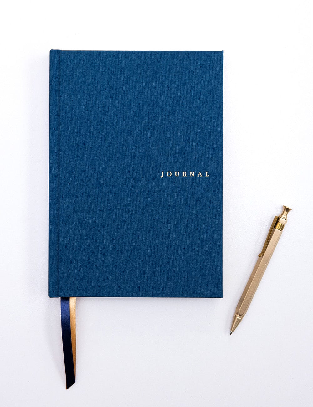 Journal en lin - Bleu Marine - Bespoke Letterpress