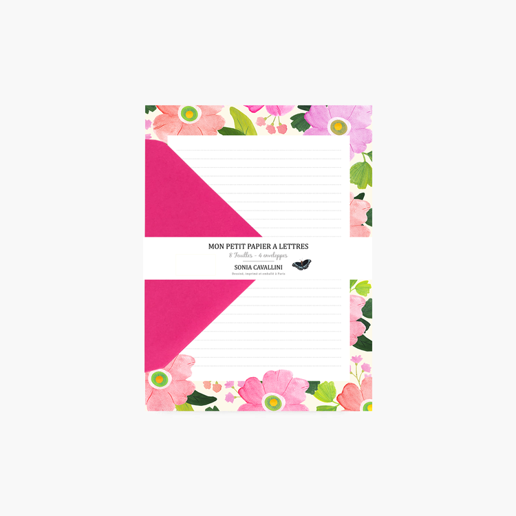 Papier à Lettres - La Vie En Rose - Sonia Cavallini