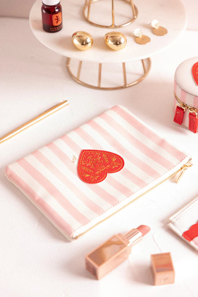Pochette Pink Stripes - Pouch Bag - All the ways to say