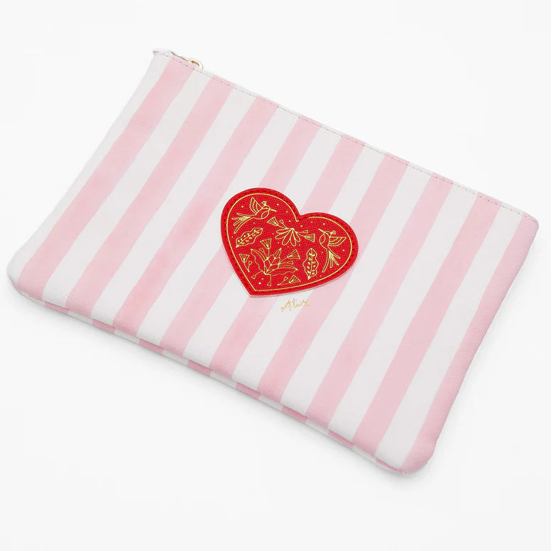 Pochette Pink Stripes - Pouch Bag - All the ways to say