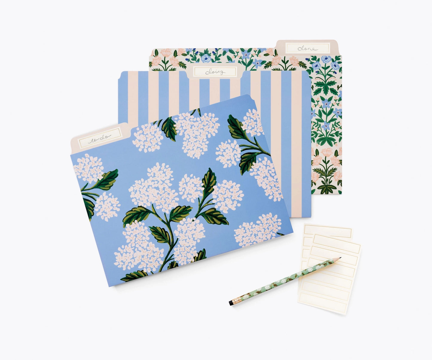 Porte document Hydrangea File Folder Set - Rifle Paper co