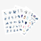 Set de 3 Planches de Stickers Spiritual Stuff  - All The Ways To Say