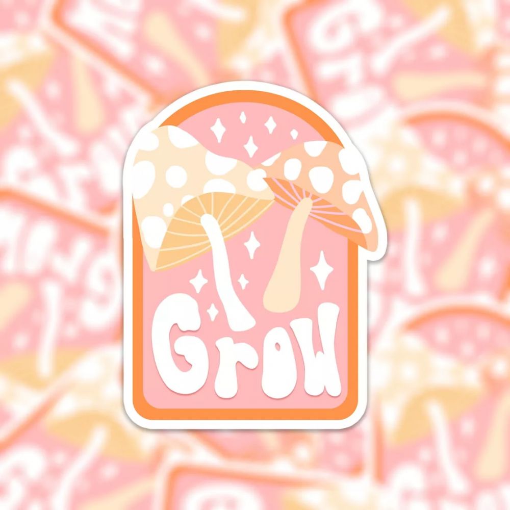Sticker Champignon Grow - Muchable