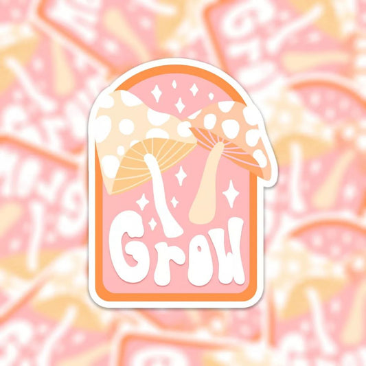 Sticker Champignon Grow - Muchable