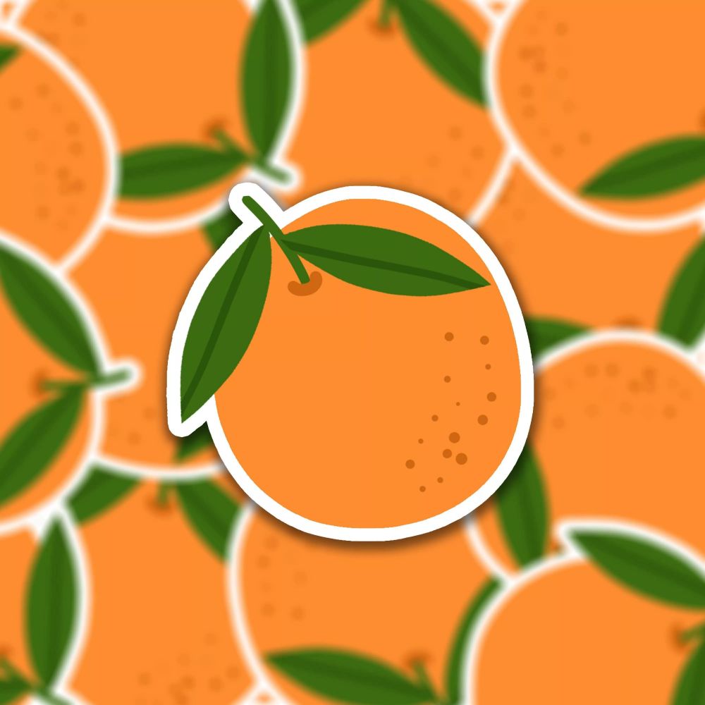 Sticker - sinaasappel / Nienke - Muchable