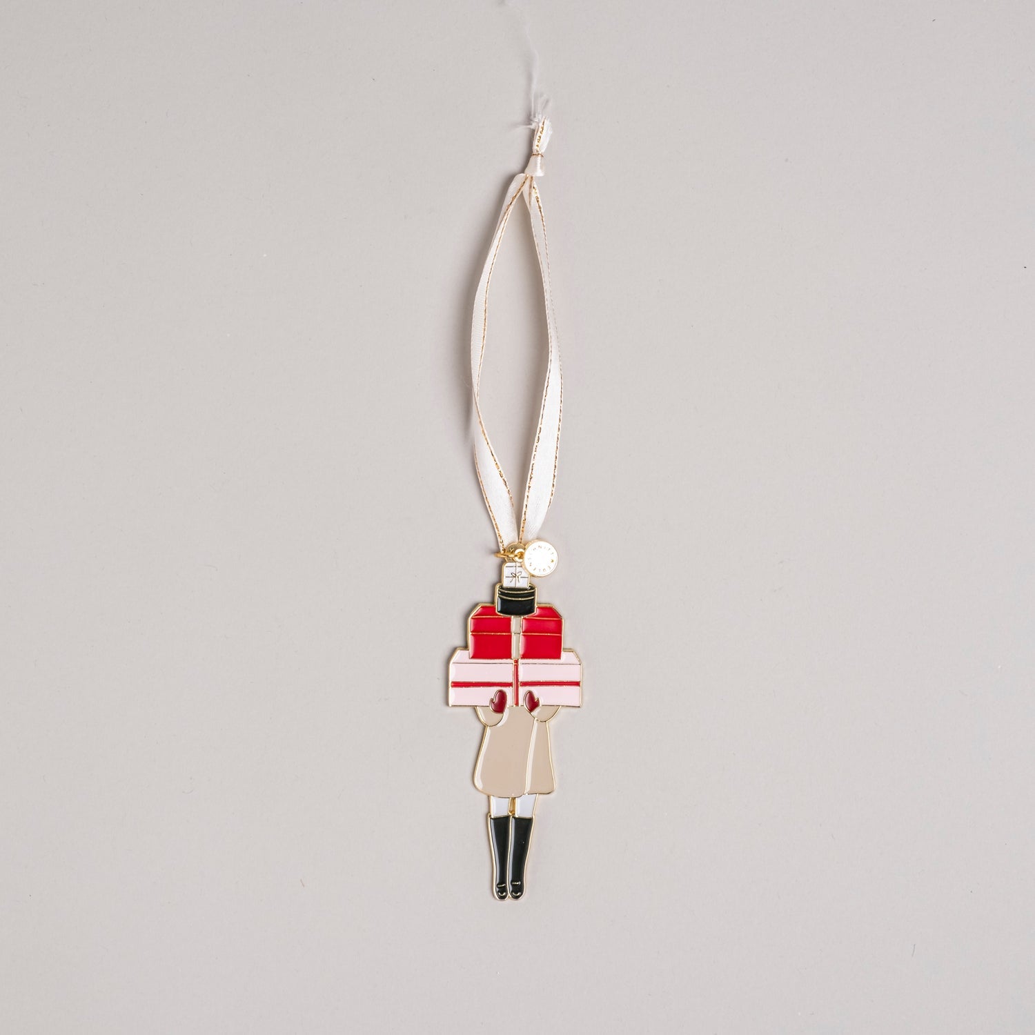 Suspension sapin de noël - Fille et cadeaux - Euleunbschnnit