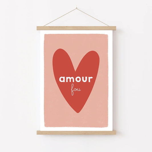 Affiche A5 - Amour Fou - Atelier Vingt Huit